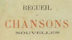 Chansonnier de 1860.