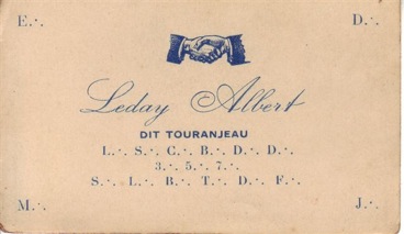 Albert Leday, Tourangeau la Sincérité.