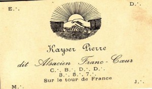 Kayser Pierre, Alsacien Franc Coeur.