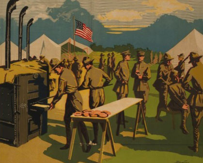 Boulangerie de campagne US WW1